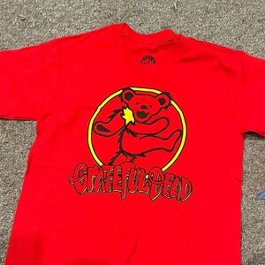 Ripple Junction Red Grateful Dead Kids Tee